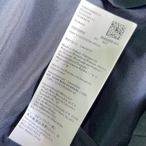 Boss Hugo Boss Wool Dress Navy Shift Minimalist - Picture 8 of 13